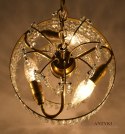 Mała kryształowa lampa łazienkowa zwis do łazienki ganku holu wiatrołapu antyk