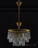 Zwis kryształowy sufitowa lampa wisząca do łazienki ganku antresoli antyki do domu