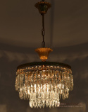 Zwis kryształowy sufitowa lampa wisząca do łazienki ganku antresoli antyki do domu