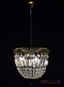 Kryształowy zwis pałacowy lampa sufitowa kryształowa antyczne oświetlenie