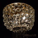 Lampa kryształowa łazienkowa retro lampka wisząca do stylowego pomieszczenia antyki