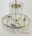 Mały kryształowy żyrandol łazienkowy lampa z kryształami retro vintage