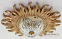Plafon kinkiet retro słoneczko lampa w kształcie słońca ekskluzywne oświetlenie stylowe
