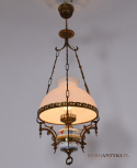Wiejska lampa sufitowa góralska lampa na sufit oświetlenie rustykalne