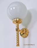 Łazienkowe kinkiety stylowe lampki ścienne pozłacane retro vintage oświetlenie ekskluzywne