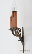 2 rasowe kinkiety secesyjne z epoki Art Nouveau Jugendstil lampki na ścianę zabytkowe muzealne