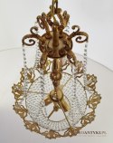 Kryształowa korona lampa z kryształami zwis kryształowy pałacowy żyrandol oświetlenie stylowe