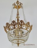 ekskluzywna lampa z kryształami