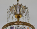 Kryształowa lampa wisząca do łazienki, ganku, holu. Oświetlenie retro kryształowe.