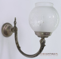 Srebrne kinkiety salonowe lampy ścienne do łazienki ganku holu oświetlenie retro