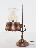 rustykalna lampa na stolik