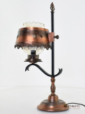 rustykalna lampa gabinetowa