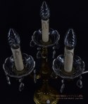 retro lampka z kryształami