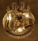 Mała kryształowa lampa wisząca do ganku wiatrołapu. Kryształowe lampy sufitowe Swarovski.