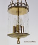 szklany walec lampa sufitowa