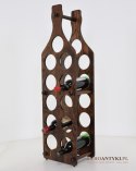 rustykalny stojak na wina