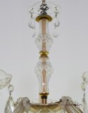 Szklany żyrandol Maria Teresa. Antyczne lampy sufitowe.