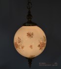 Szklana kula lampa sufitowa vintage