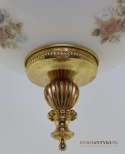 Szklana kula lampa sufitowa vintage