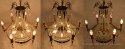 12 żarówkowy pałacowy żyrandol kryształowy z lat 1940.