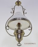 Stara srebrna lampa sufitowa. Retro lampy vintage.