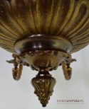 XXL! Duży mosiężny żyrandol do salonu. Lampy antyczne unikatowe.