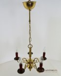 Mały klasyczny żyrandol w stylu pająk. Lampy retro vintage.