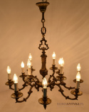 Monumentalny żyrandol salonowy. Lampy pałacowe.