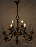 Monumentalny żyrandol salonowy. Lampy pałacowe.