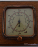 Muzealny barometr, termometr, hygrometr, zegar. Antyki starocie.