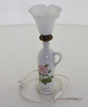 Francuska porcelanowa lampa na stolik. Lampy prowansalskie.