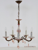 Porcelanowy żyrandol, nostalgiczna lampa wisząca. Lampy antyki.