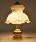2 mosiężne lampy stołowe w stylu retro vintage. Unikatowe oświetlenie.