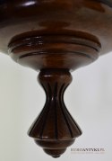Eklektyczny drewniany żyrandol salonowy. Lampy unikatowe.