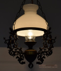 Bajeczna lampa wisząca w stylu cottagecore. Lampy antyki.