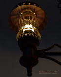 Rustykalna lampa sufitowa w stylu cottage. Oświetlenie retro.