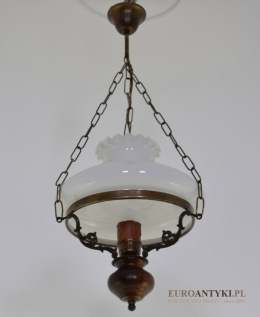 Stara klasyczna lampa wisząca do ganku, holu, wiatrołapu.