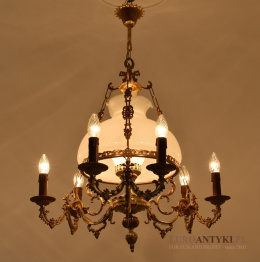 Duża zjawiskowa lampa sufitowa w stylu cottage do daczy. Unikatowe lampy.