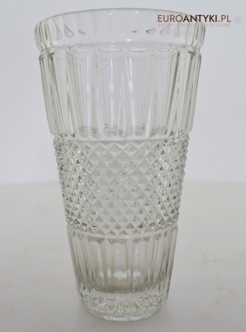 Duży kryształowy flakon ozdobny. Sklep ze starociami.