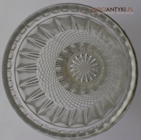 Duży kryształowy flakon ozdobny. Sklep ze starociami.