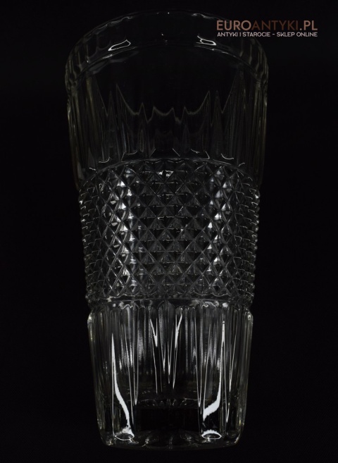 Duży kryształowy flakon ozdobny. Sklep ze starociami.