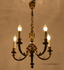 Pałacowy żyrandol Ludwik XVI. Mała lampa sufitowa do ganku, holu, łazienki.
