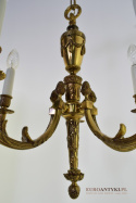 Pałacowy żyrandol Ludwik XVI. Mała lampa sufitowa do ganku, holu, łazienki.