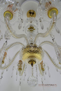 Pałacowy żyrandol kryształowy retro vintage. Lampy unikatowe.