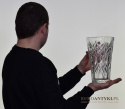 Retro wazon, flakon kryształowy z dawnych lat. Starocie antyki.