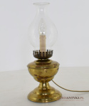 100 letnia lampa naftowa przerobiona na elektryczną. Starocie.