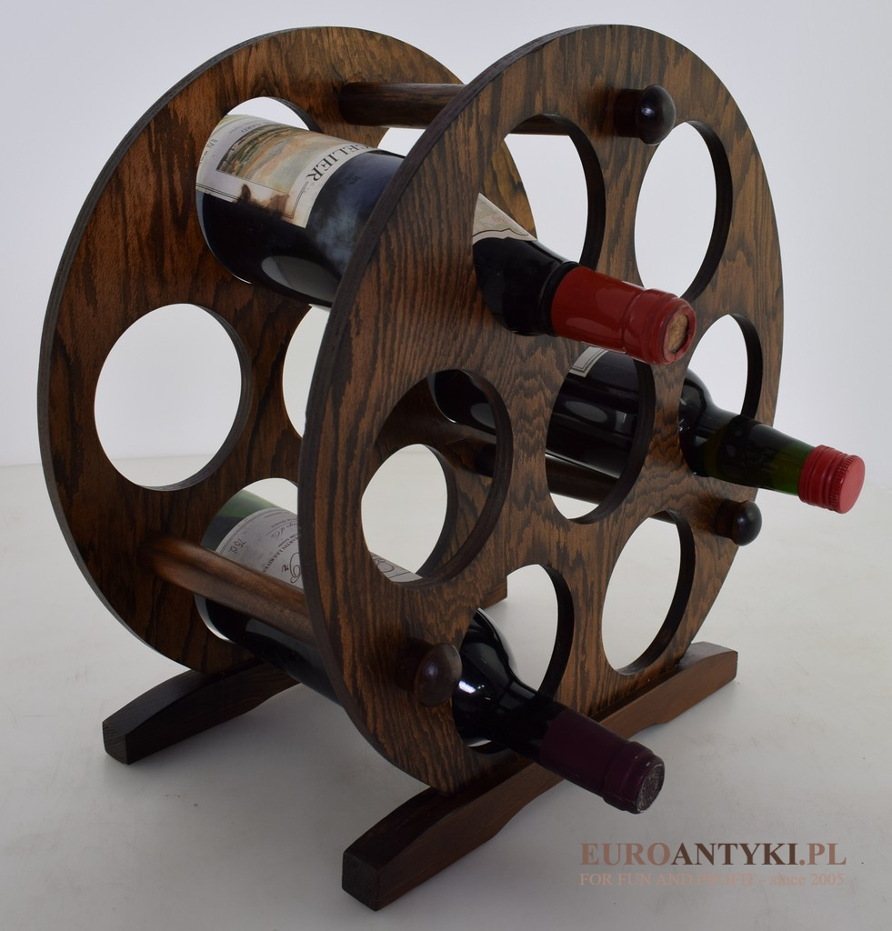 okrągly stojak na wina