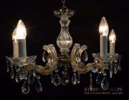 Kryształowy żyrandol Maria Teresa. Unikatowe lampy stylowe.