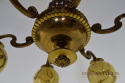 Duży muzealny żyrandol ART DECO. Unikatowe lampy.