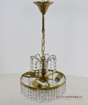 Kryształowy zwis retro vintage Swarovski. Lampy pałacowe.